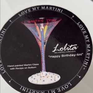Lolita Birthday Martini Glass
